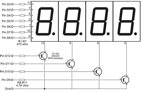 4 digit 7-segment display datasheet pdf|YSD.